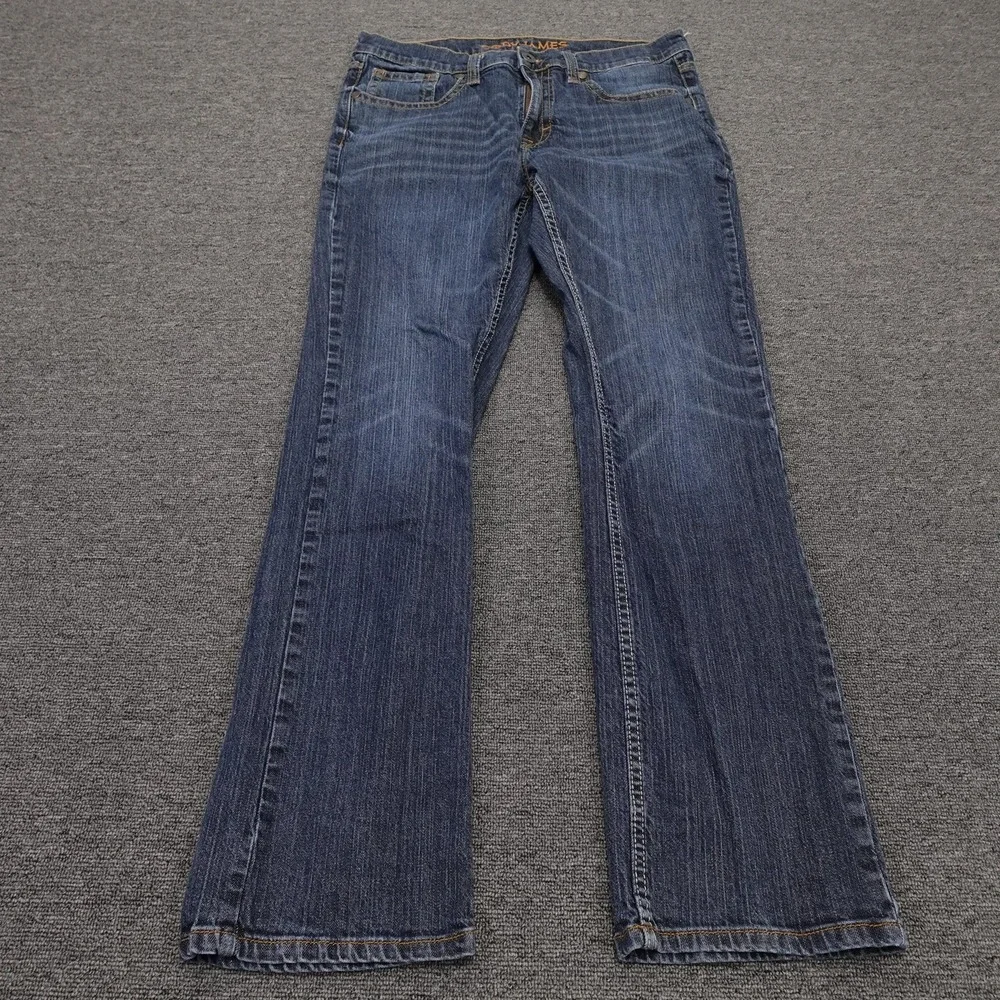 Cody James Jeans Mens 34x32 Blue Medium Wash Regular Straight Stretch Denim